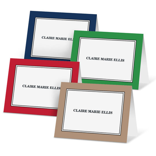 Bold Border Folded Note Card Collection