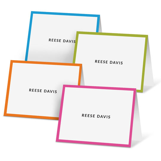 Bright Border Folded Note Card Collection