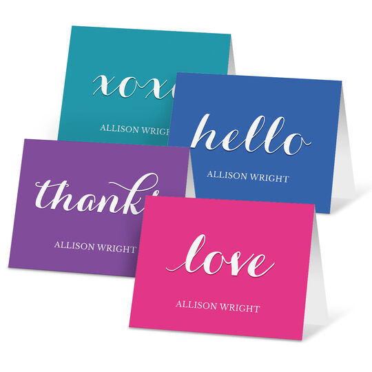 Bright Greetings Folded Note Card Collection