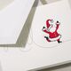 Skating Santa Folded Holiday Cards Image 2 of 3