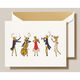 Reindeer Symphony Folded Holiday Cards - Raised Ink Image 1 of 3