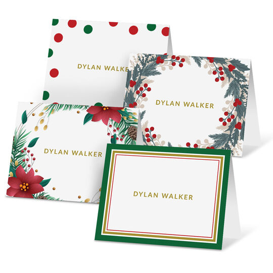 Christmas Charm Folded Note Card Collection