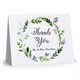 Green Wreath Thank You Folded Note Cards Image 3 of 3