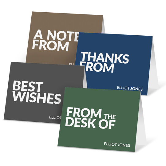 Classic Bold Greetings Folded Note Card Collection