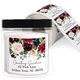 Burgundy Floral Topper Square Address Labels in a Jar Image 1 of 2