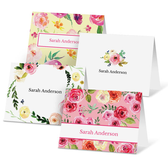 Lovely Roses Folded Note Card Collection