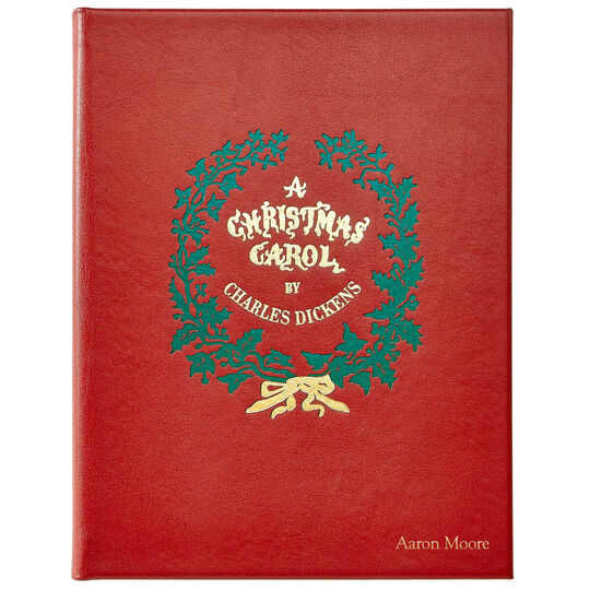 A Christmas Carol Personalized Leather Book