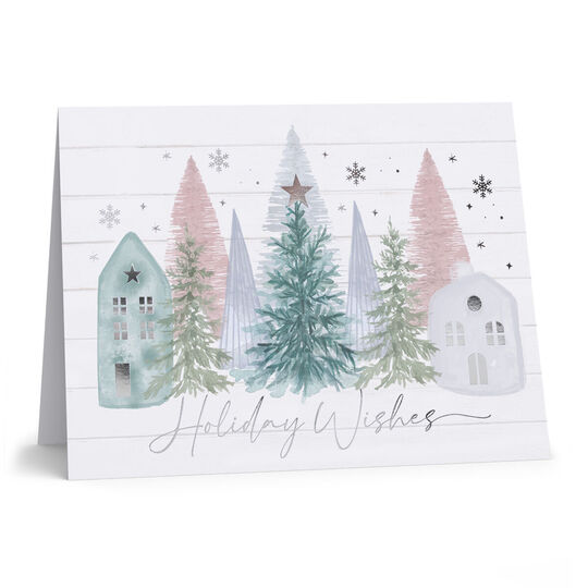 Winter Town Holiday Cards