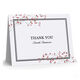Red Tiny Blossoms Thank You Folded Note Cards Image 3 of 3