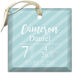 Blue Birth Announcement Beveled Glass Ornament Image 1 of 3