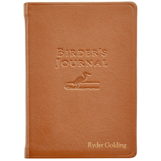 Personalized Birder's Leather Journal