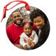 Upload Your Own Photo Glass Ornament Image 1 of 7