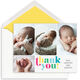 Colorful Thank You Folded Photo Note Cards Image 6 of 6