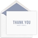 Bold Thank You Folded Note Cards - Letterpress Image 1 of 4