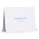 Simple Thank You Folded Note Cards - Letterpress Image 4 of 5