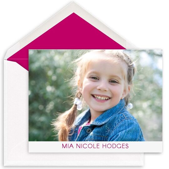 Cooper Folded Photo Note Cards