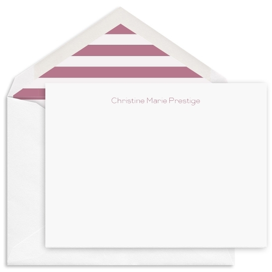 Pragmatic Flat Note Cards - Raised Ink