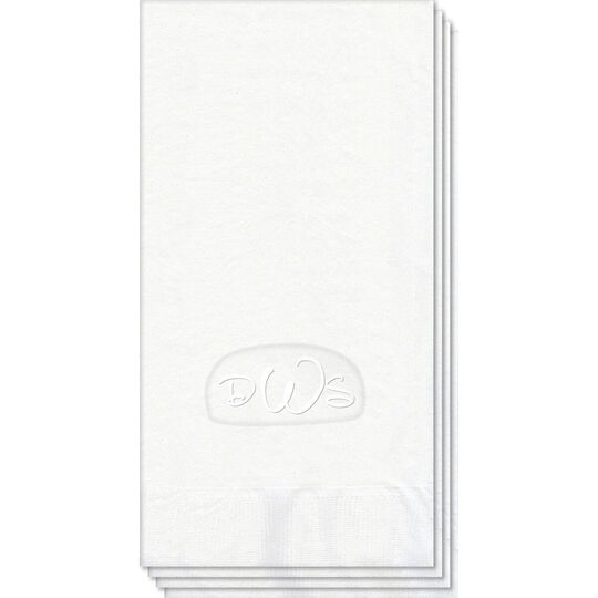 Anthony Monogram Embossed Guest Towels