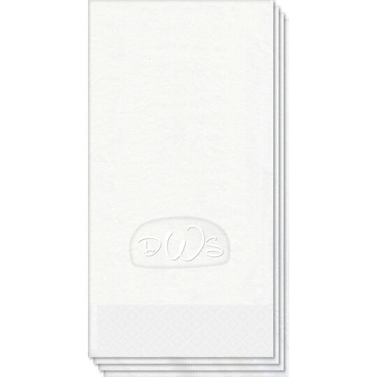 Anthony Monogram Embossed Guest Towels