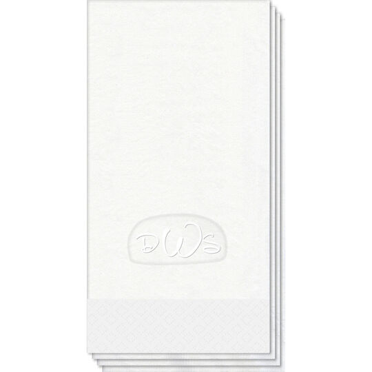 Anthony Monogram Embossed Guest Towels