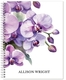 Purple Orchids Spiral Notebook Image 1 of 7