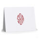 Simply Monogram Folded Note Cards - Letterpress Image 3 of 4