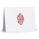Simply Monogram Folded Note Cards - Raised Ink Image 3 of 4