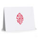 Simply Monogram Folded Note Cards Image 3 of 4
