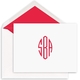 Simply Monogram Folded Note Cards Image 1 of 4