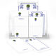 Blue Topiary Notepad Set (7 Pads) Image 1 of 2