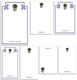 Blue Topiary Notepad Set (7 Pads) Image 2 of 2