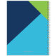Blue Colorblock Spiral Notebook Image 2 of 8