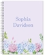 Hydrangea Border Spiral Notebook Image 5 of 8