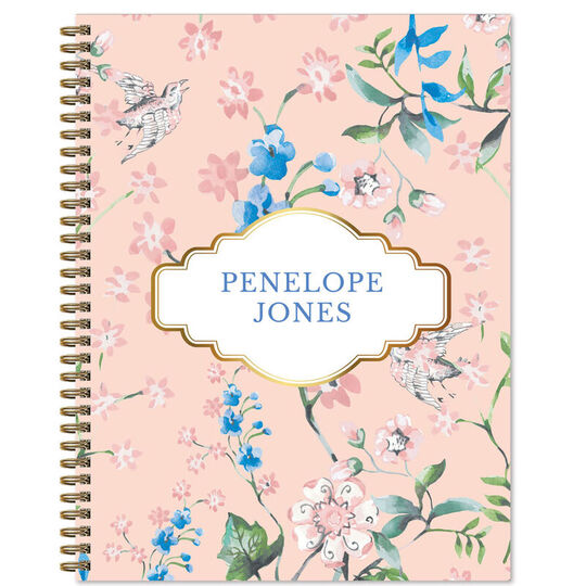 Pink Meadow Spiral Notebook