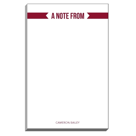 Ribbon Banner Notepads