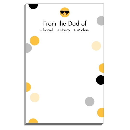 Emoji Sunglasses Dot Parent Notepads