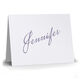 Impressive Script Angle Folded Note Cards - Letterpress Image 3 of 3