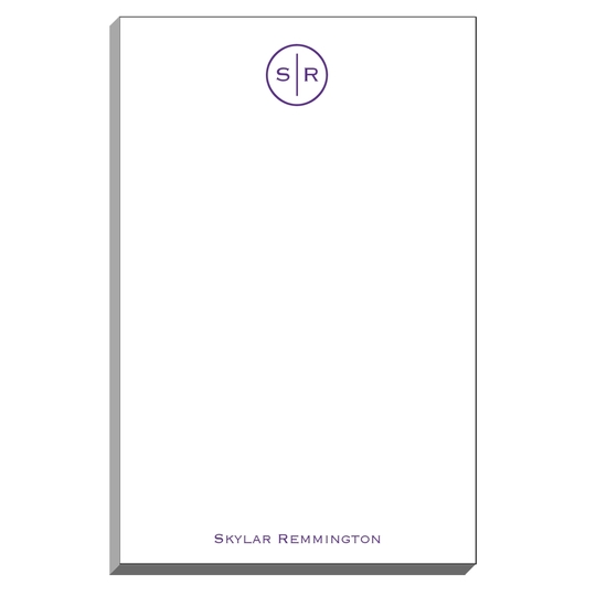 Circle Initials Notepads