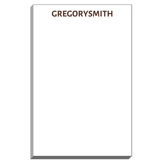 Bold Name Notepads