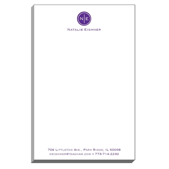 Circle Initials Duogram Notepads