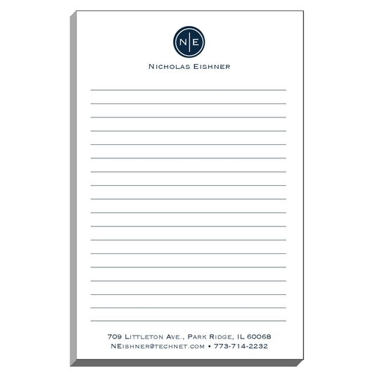 Circle Initials Duogram Notepads