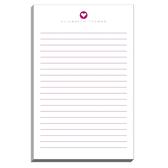 Modern Heart Notepads