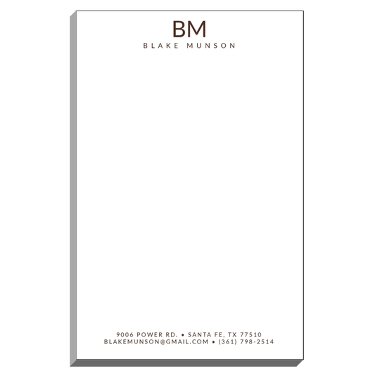 Epic Initials Notepads