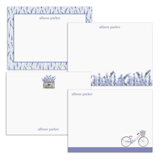 Lovely Lavender Flat Note Card Collection