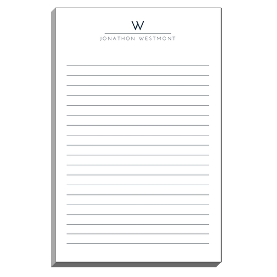 Modern Line and Name Notepads