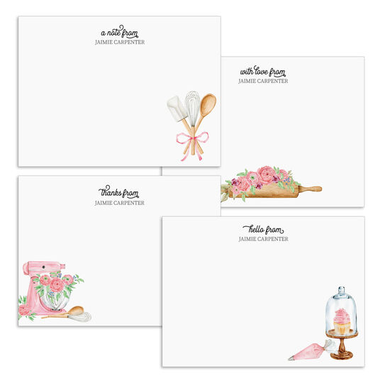 Country Baker Flat Note Card Collection