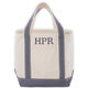 Personalized Grey Insulated Lunch Tote Image 1 of 4