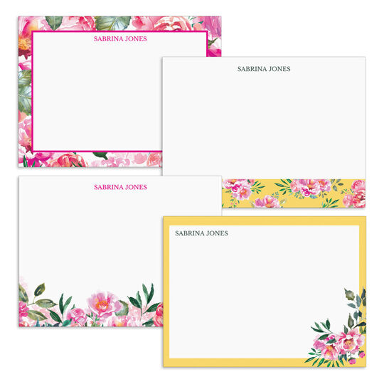 Flower Garden Flat Note Card Collection