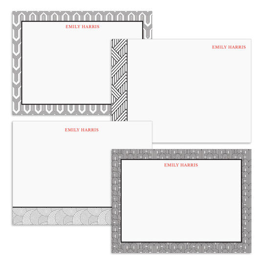 Art Deco Flat Note Card Collection