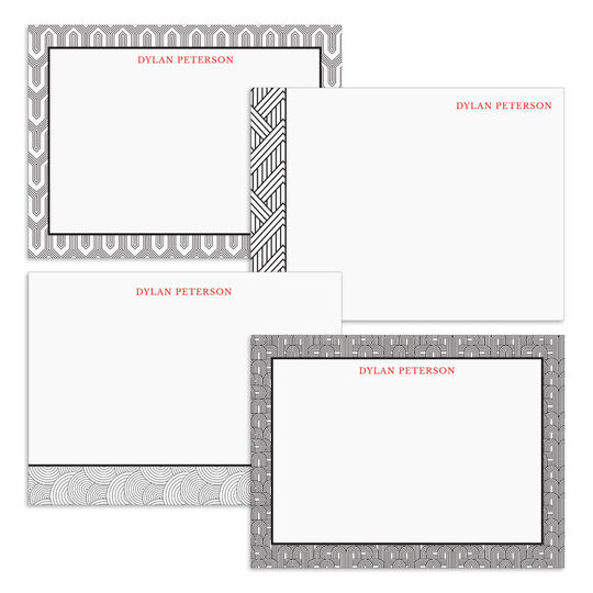 Art Deco Flat Note Card Collection